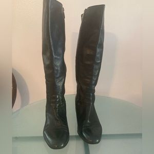 Taryn Rose Black Leather Boots Sz 8